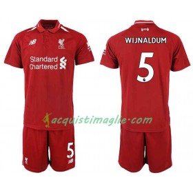 Divisa di Calcio Liverpool WIJNALDUM 5 Bambino Prima 2018/2019